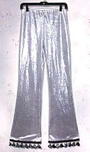 silver disco pants